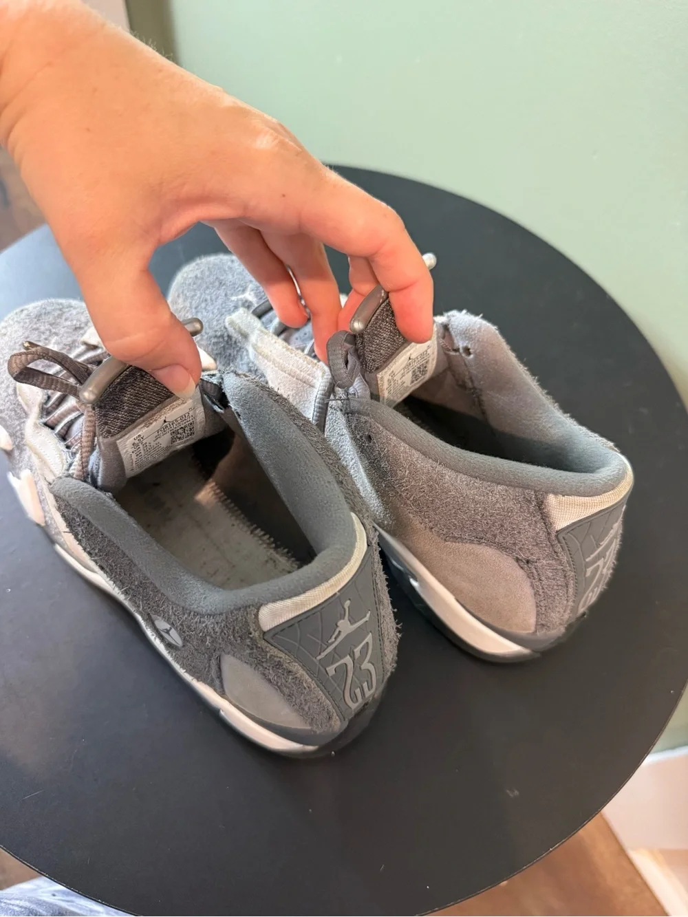 Jordan Low-Top Sneakers in Light Grey and White